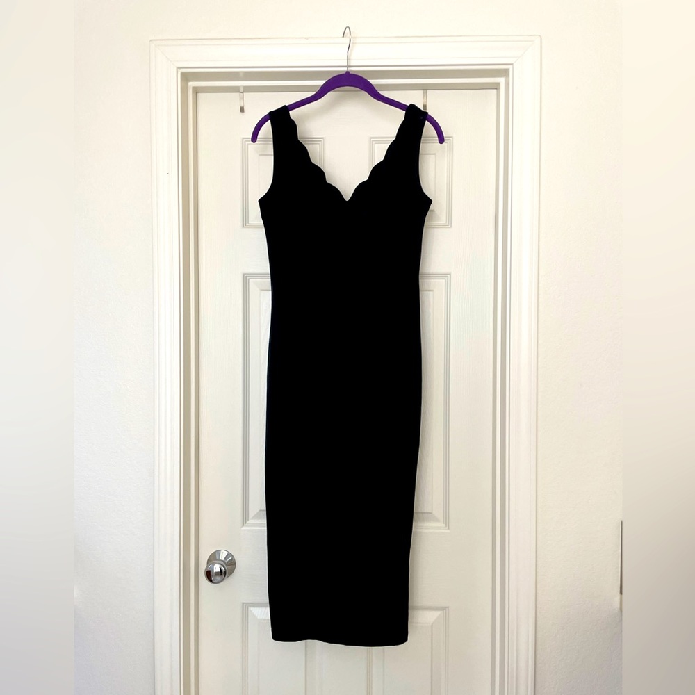 ASOS Scallop V-Neck Bodycon Dress